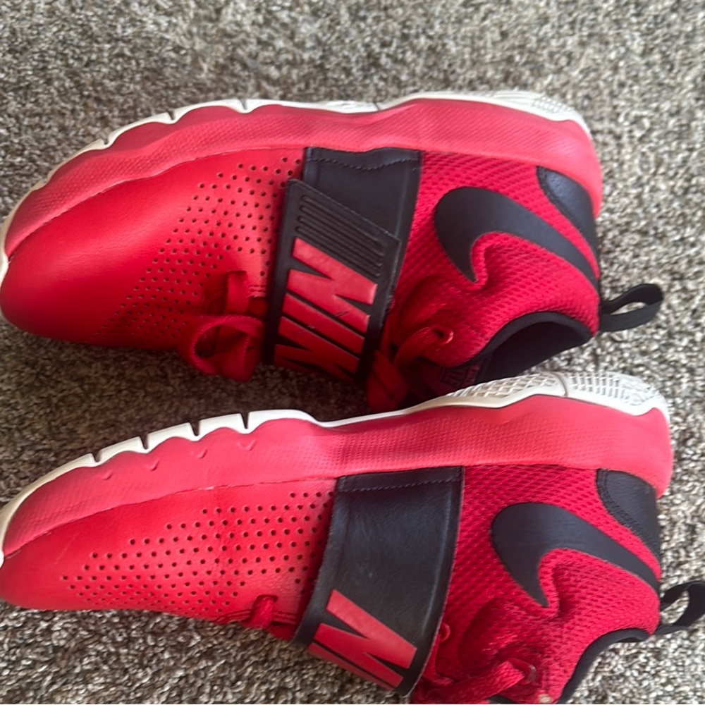 Team Hustle Nike Red and Black Slip-On Sneakers - Picture 5 of 7